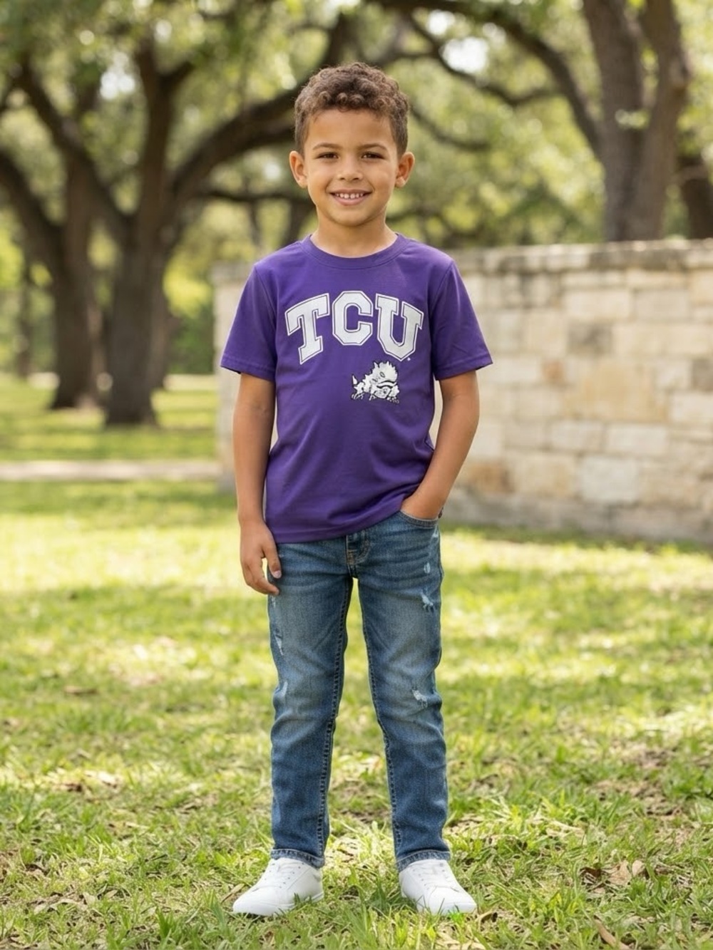 Colosseum Purple TCU Short Sleeve Kids' Tee